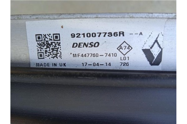 Recambio de radiador aire acondicionado para renault zoe electrico referencia OEM IAM 921007736R  