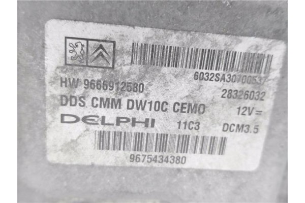 Recambio de centralita para citroen jumpy 2.0 hdi 125 fap 27 l1h1 fugón referencia OEM IAM 9666912580 1608402180 