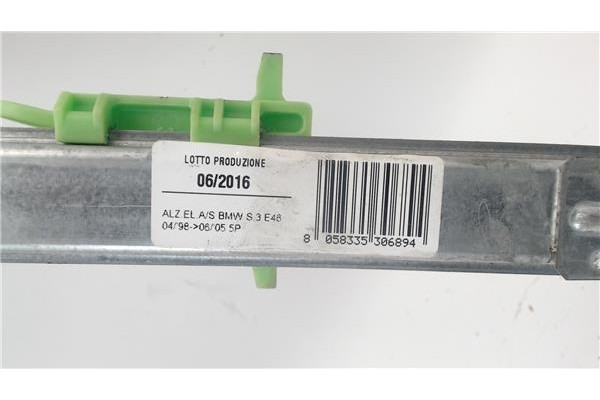 Recambio de mecanismo elevalunas delantero izquierdo para bmw serie 3 berlina (e46) referencia OEM IAM 8058335306894 100095 