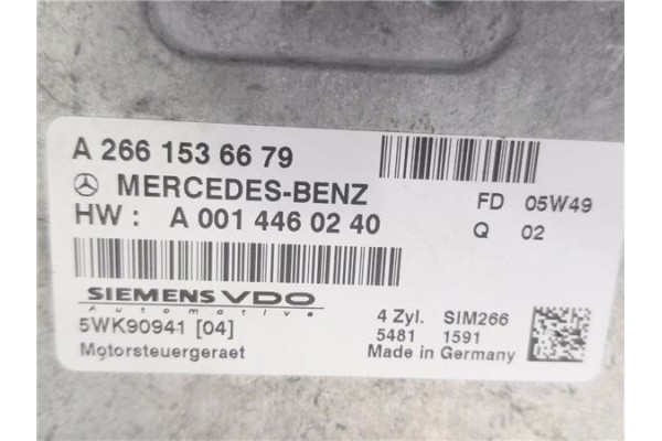Recambio de centralita para mercedes-benz clase b (bm 245) 1.7 170 (245.232) referencia OEM IAM A2661536679 A0014460240 