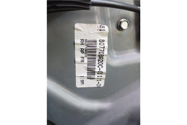 Recambio de elevalunas electrico delantero derecho para nissan primera hatchback (p12) 1.6 referencia OEM IAM 80770BA20C  
