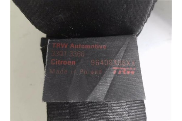 Recambio de cinturon seguridad delantero derecho para citroen c3 1.4 i referencia OEM IAM 96408406XX TRW2443594D 