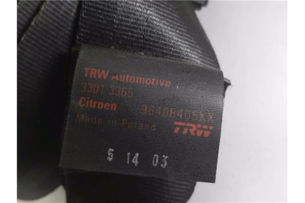 Recambio de cinturon seguridad delantero izquierdo para citroen c3 1.4 i referencia OEM IAM 96408405XX TRW2443594 
