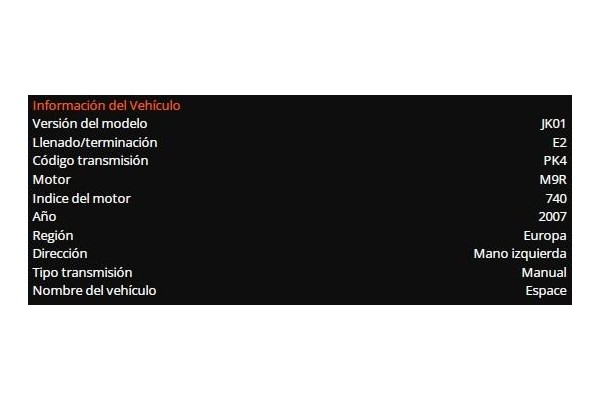 renault espace iv (jk0) del año 2007