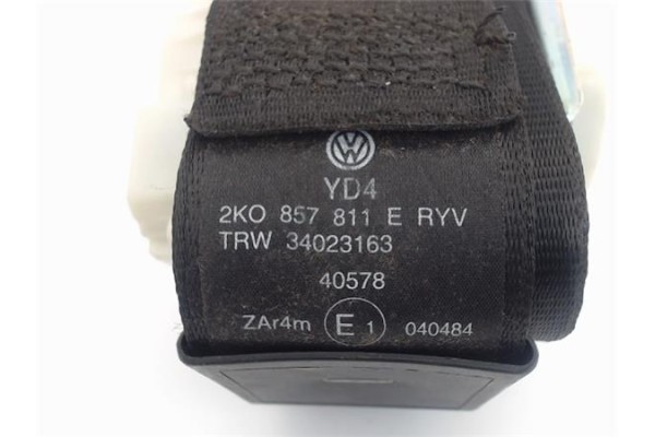 Recambio de cinturon seguridad trasero izquierdo para volkswagen caddy (2k) 1.9 kombi referencia OEM IAM 2K0857811E 34023163 