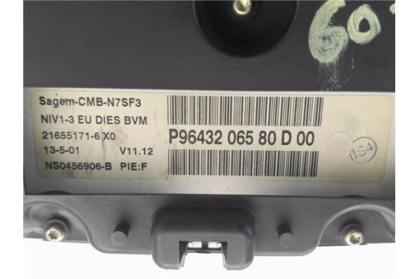 Recambio de cuadro completo para citroen xsara berlina 2.0 hdi 90 referencia OEM IAM 9643206580  