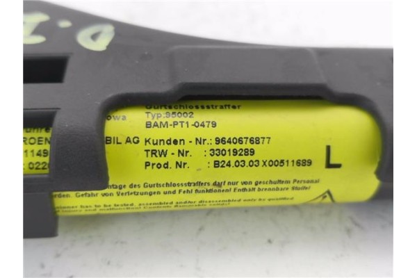 Recambio de anclaje cinturon delantero izquierdo para citroen c3 1.4 i referencia OEM IAM 9640676877 TRW33022955 