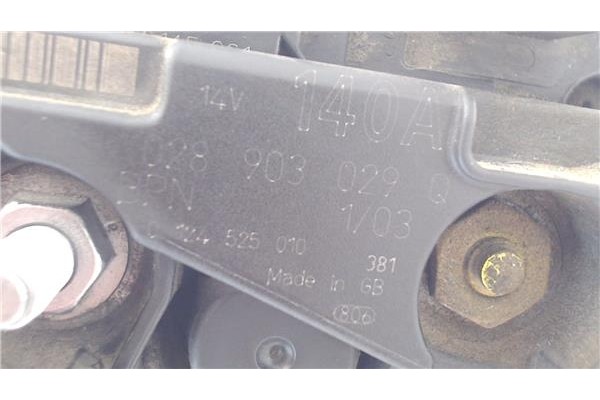 Recambio de alternador para audi a4 berlina (8e) 1.9 tdi (96kw) referencia OEM IAM 028903029Q  
