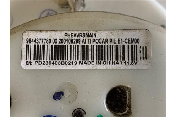 Recambio de bomba combustible para peugeot 3008 1.6 pure tech referencia OEM IAM 9844377780  