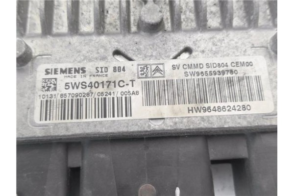 Recambio de centralita para peugeot 1007 1.4 dolce referencia OEM IAM 9648624280 5WS40171CT 