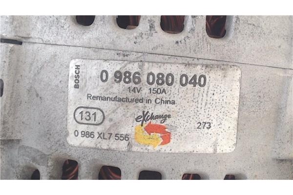 Recambio de alternador para mercedes-benz clase a (bm 169) 2.0 a 160 cdi (169.006) referencia OEM IAM 0986080040  