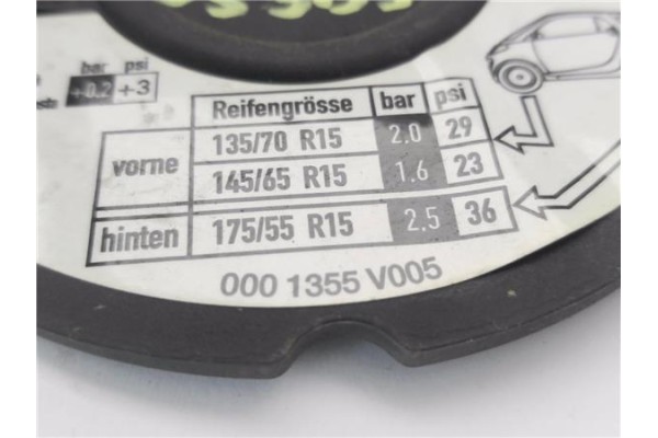 Recambio de tapa exterior combustible para smart crossblade 0.6 crossblade referencia OEM IAM 0001355V005 0001513V010 