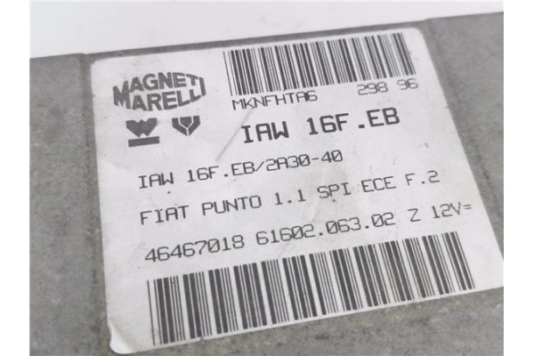 Recambio de centralita para fiat i punto (176) berlina 55 1.1 referencia OEM IAM IAW16FEB 46467018 