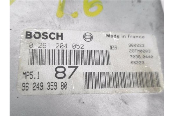 Recambio de centralita para citroen saxo 1.6 vtr referencia OEM IAM 9624935980 261204052 