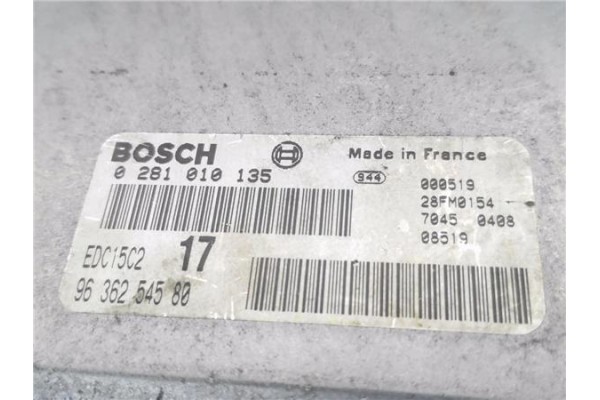 Recambio de centralita para citroen jumpy (u6u) 2.0 hdi 110 referencia OEM IAM 9636254580 281010135 