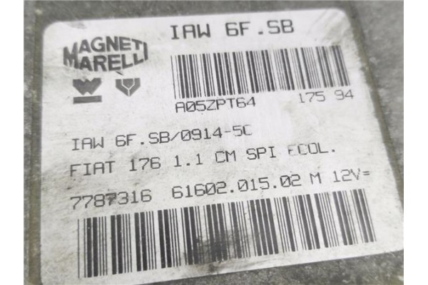 Recambio de centralita para fiat i punto (176) berlina 1.1 55 6-speed referencia OEM IAM IAW6FSB 6160201502 