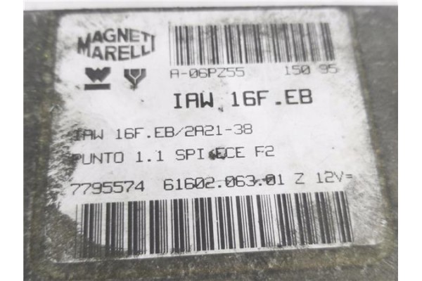 Recambio de centralita para fiat i punto (176) berlina 1.1 55 6-speed referencia OEM IAM IAW16FE82A2138 6160206301 