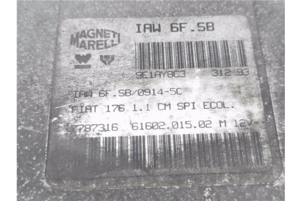 Recambio de centralita para fiat i punto (176) berlina 55 1.1 referencia OEM IAM IAW6FSB 6160201502 