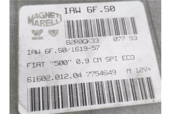 Recambio de centralita para fiat seicento (187) 0.9 active referencia OEM IAM IAW6FS0 6160201204 
