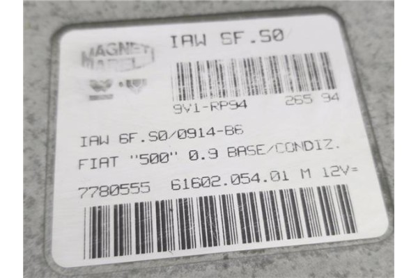 Recambio de centralita para fiat cinquecento (170) 0.9 i.e. (170ac) referencia OEM IAM IAW6FS00914B6 6160205401 