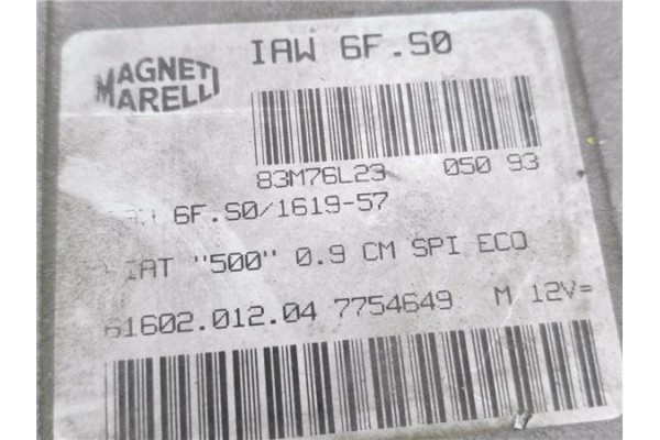 Recambio de centralita para fiat cinquecento (170) 0.9 i.e. referencia OEM IAM IAW6FS0 6160201204 
