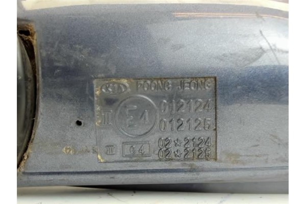 Recambio de retrovisor electrico izquierdo para kia carens (2000) 1.8 ls monovolumen [1,8 ltr. - 81 kw cat] referencia OEM IAM E