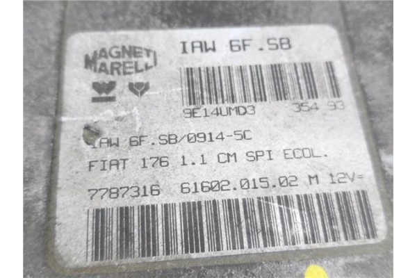 Recambio de centralita para fiat i punto (176) berlina 1.4 gt / t 130 referencia OEM IAM IAW6FSB 6160201502 