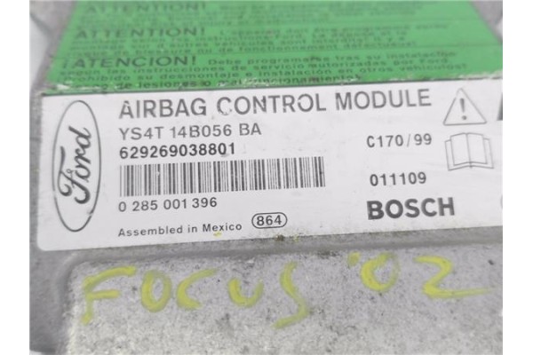 Recambio de centralita airbag para ford focus (daw, dbw) 1.8 tdci referencia OEM IAM YS4T14B056BA 285001396 