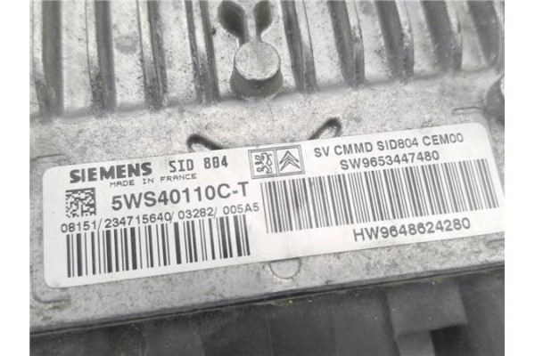 Recambio de centralita para citroen c3 1.4 hdi referencia OEM IAM 9648624280 5WS400110CT 