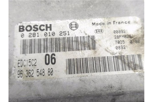 Recambio de centralita para citroen xantia berlina 2.0 hdi 109 referencia OEM IAM 9636254880 281010251 