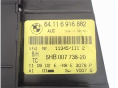 Recambio de mandos climatizador para bmw serie 3 compacto (e46) 2.0 320td referencia OEM IAM 64116916882 5HB00773820 