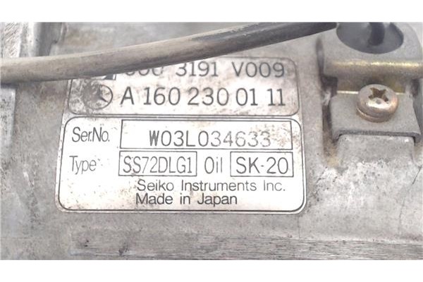 Recambio de compresor aire acond. para smart for two 0.7 referencia OEM IAM A1602300111  