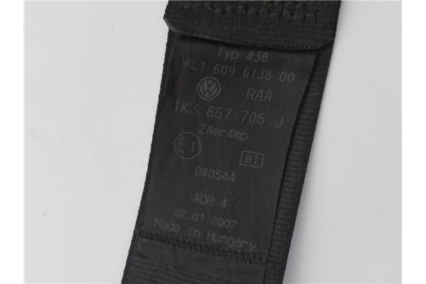 Recambio de cinturon seguridad delantero derecho para volkswagen golf v (1k1) 1.9 highline referencia OEM IAM 1K3857706J 6096278