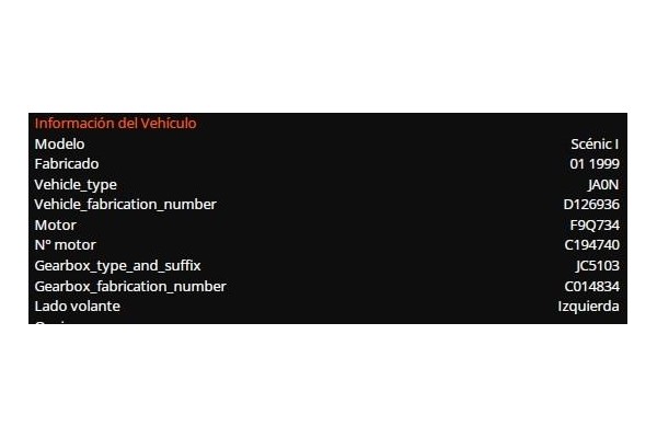 renault megane i scenic (ja0) del año 1999