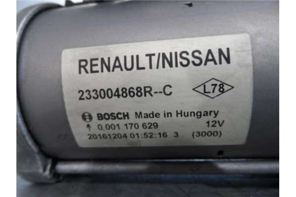 Recambio de motor arranque para nissan micra v (k14) 1.5 acenta referencia OEM IAM 233004868RC 0001170629 