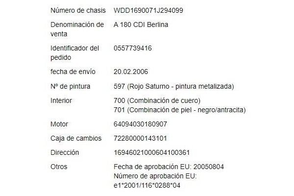 mercedes-benz clase a (bm 169) del año 2006