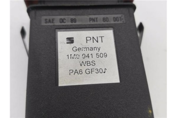 Recambio de interruptor luces emergencia para seat leon (1m1) 1.9 tdi referencia OEM IAM 1M0941509  