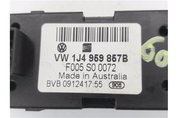Recambio de mando elevalunas delantero izquierdo para seat leon (1m1) 1.9 tdi referencia OEM IAM 1J4956857B F005S00072 