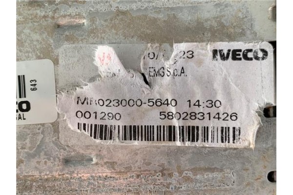 Recambio de intercooler para iveco daily chasis 2.3 referencia OEM IAM MR0230005640  