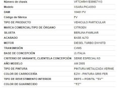 citroen xsara picasso del año 2005