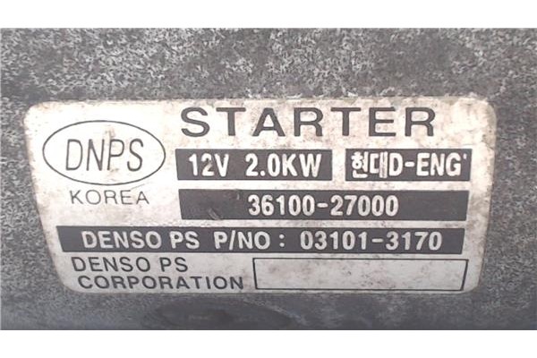 Recambio de motor arranque para hyundai santa fe (sm) 2.0 gls crdi 4x4 referencia OEM IAM 36100-27000  