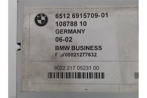 Recambio de radio / cd para bmw serie 3 compacto (e46) 2.0 320td referencia OEM IAM 6512691570901  