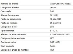 opel astra j berlina 5p del año 2015