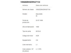 seat ibiza (6k1) del año 1999