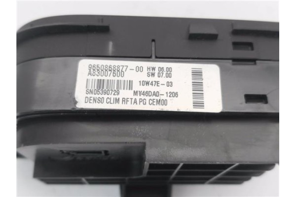 Recambio de mandos climatizador para citroen c4 picasso 1.6 hdi referencia OEM IAM 9650868877 A83007600 