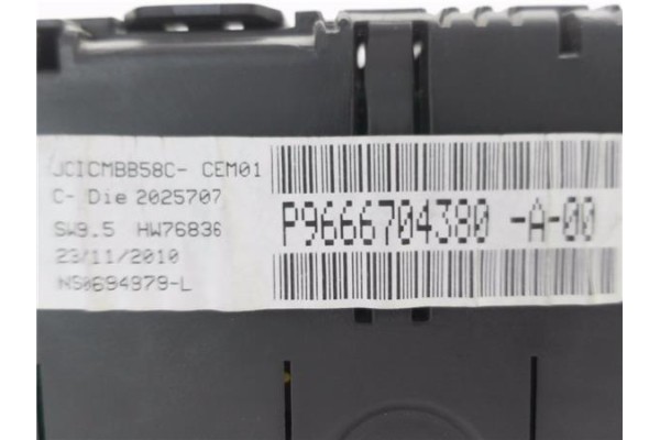 Recambio de cuadro completo para citroen c4 picasso 1.6 hdi referencia OEM IAM 9666704380 6103KX 