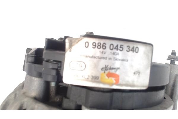 Recambio de alternador para seat leon (1p1) 1.9 tdi referencia OEM IAM 0986045340 BR14H 