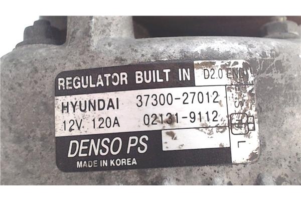 Recambio de alternador para hyundai santa fe (sm) 2.0 gls crdi 4x4 referencia OEM IAM 37300-27012 021319112 