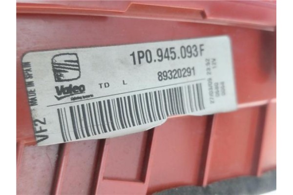 Recambio de piloto porton trasero izquierdo para seat leon (1p1) 1.9 tdi referencia OEM IAM 1P0945093F 89320291 
