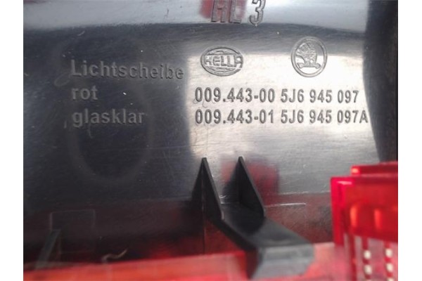 Recambio de luz central de freno para skoda fabia (5j2) 1.2 referencia OEM IAM 5J6945097 00944300 